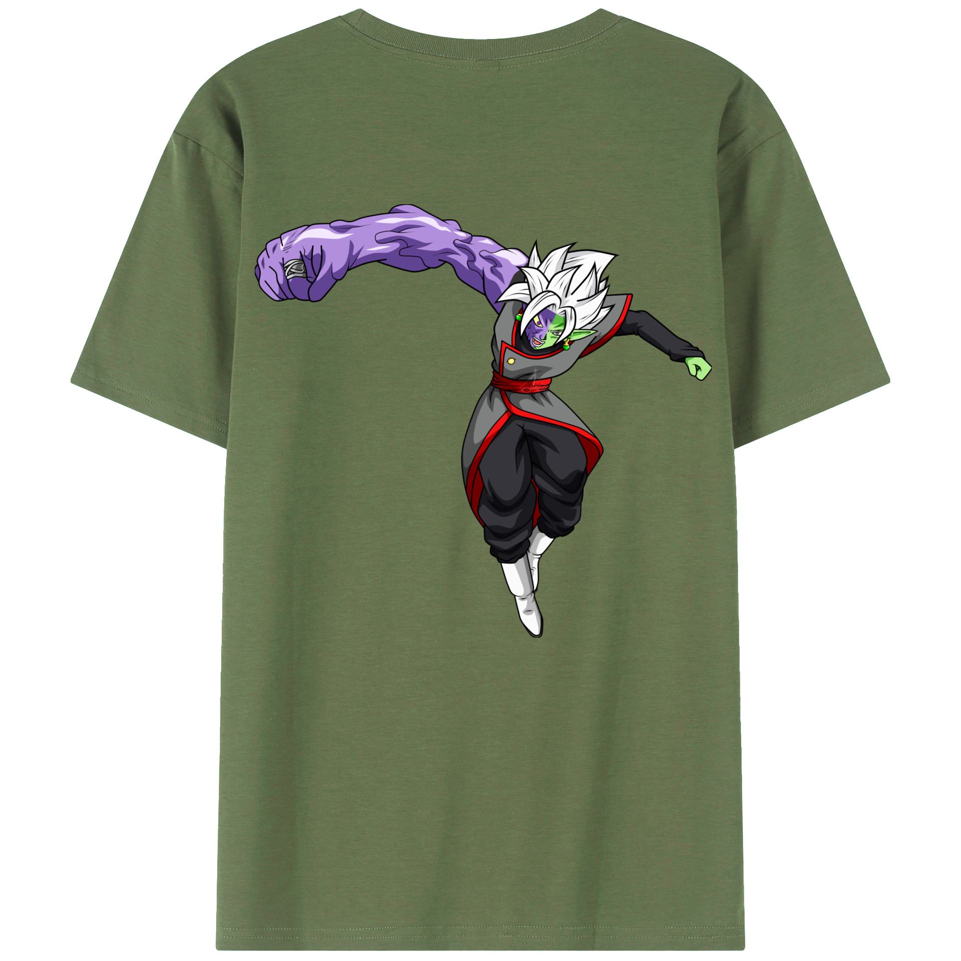（画像用） ドラゴンボール ベジット DRAGON BALL Vegetto 綿100％ メンズ半袖Tシャツ（バックプリント） 通気性